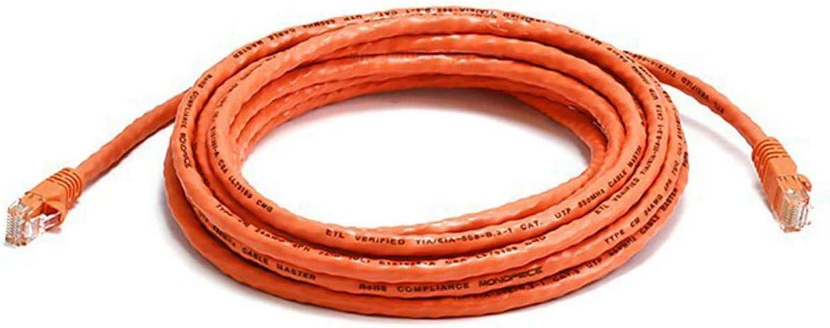 image:imageMonoprice Cat5e Ethernet Patch Cable Network Internet Cord RJ45 Stranded 350Mhz UTP Pure Bare Copper Wire 24AWG 5ft PurpleOrange