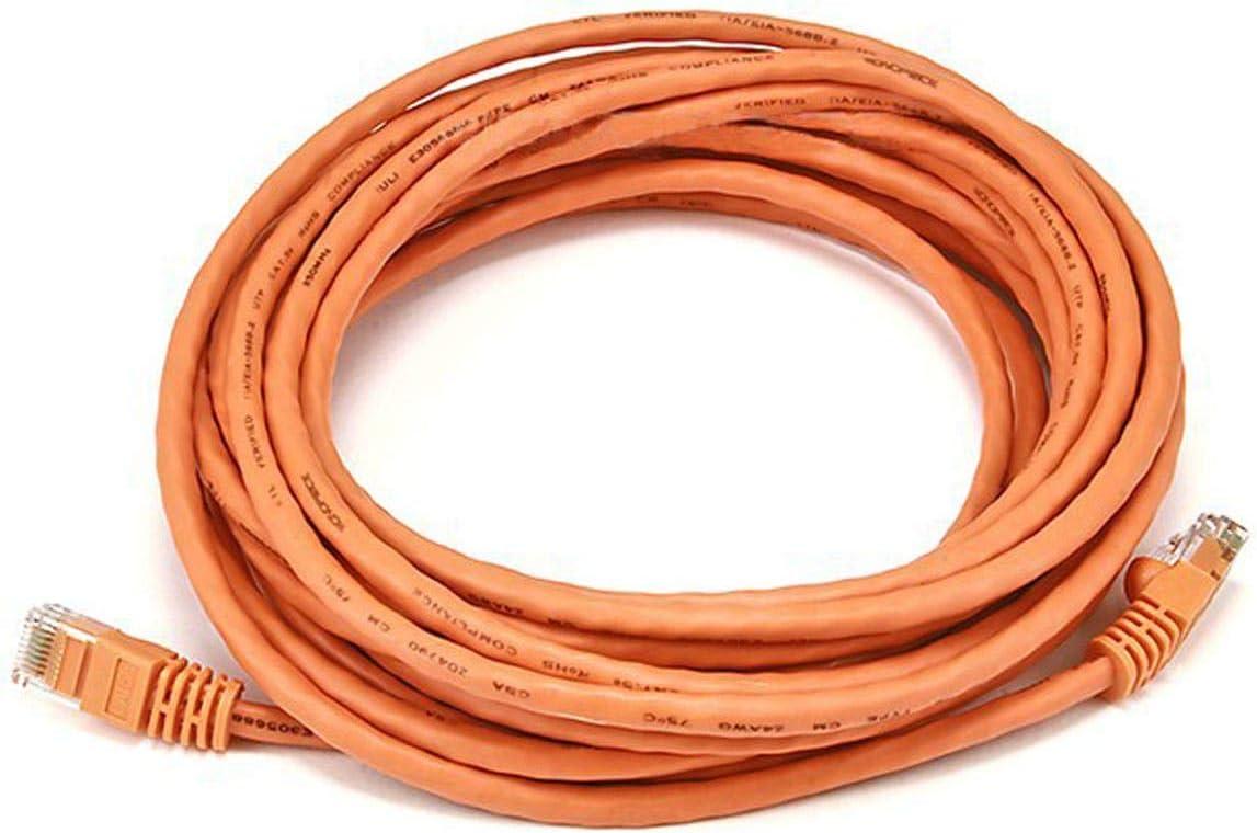 image:imageMonoprice Cat5e Ethernet Patch Cable Network Internet Cord RJ45 Stranded 350Mhz UTP Pure Bare Copper Wire 24AWG 5ft PurpleOrange