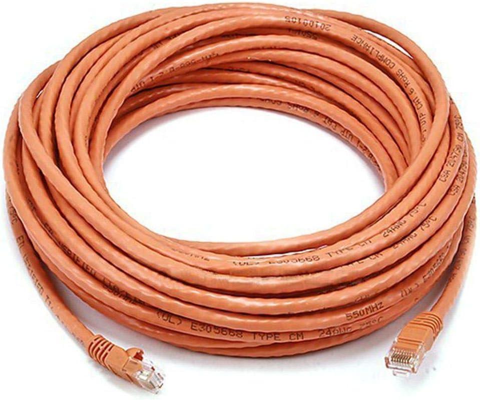 image:imageMonoprice Cat5e Ethernet Patch Cable Network Internet Cord RJ45 Stranded 350Mhz UTP Pure Bare Copper Wire 24AWG 5ft PurpleOrange