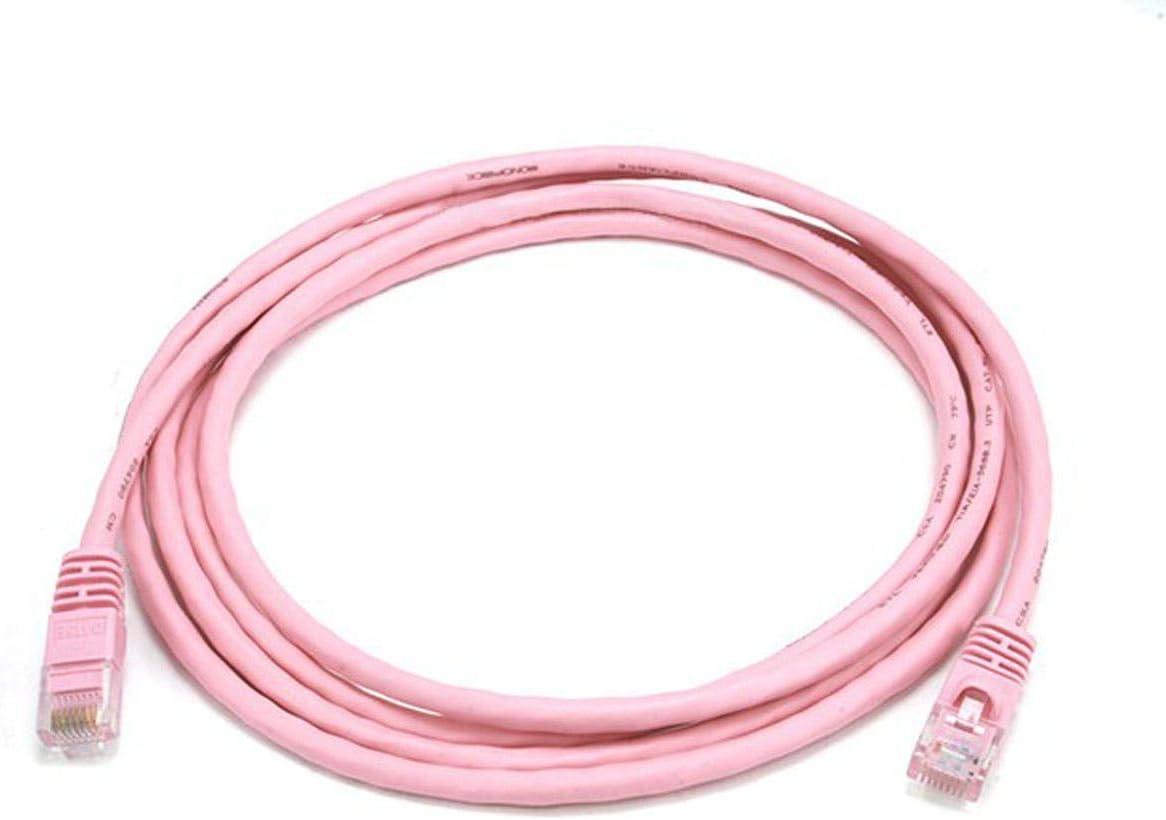 image:imageMonoprice Cat5e Ethernet Patch Cable Network Internet Cord RJ45 Stranded 350Mhz UTP Pure Bare Copper Wire 24AWG 5ft PurplePink