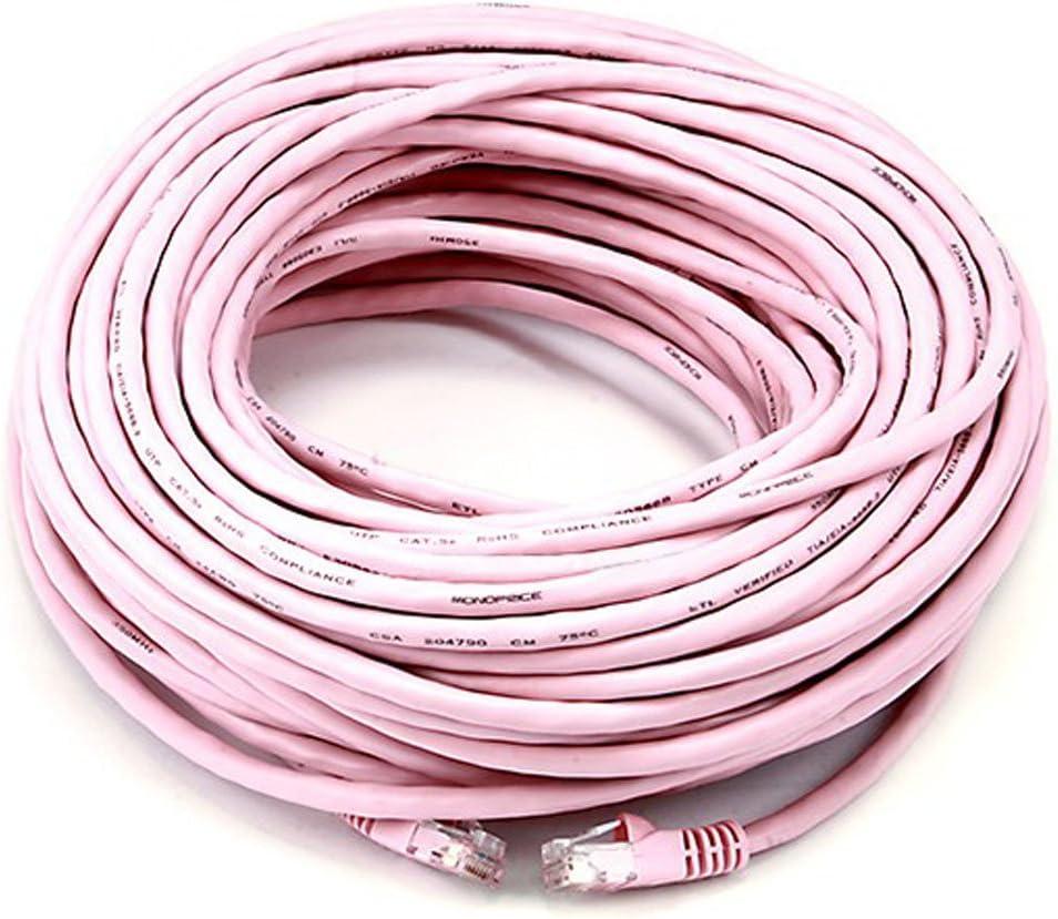 image:imageMonoprice Cat5e Ethernet Patch Cable Network Internet Cord RJ45 Stranded 350Mhz UTP Pure Bare Copper Wire 24AWG 5ft PurplePink