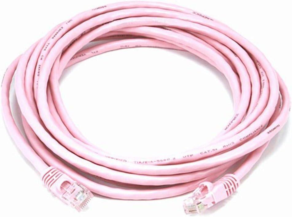 image:imageMonoprice Cat5e Ethernet Patch Cable Network Internet Cord RJ45 Stranded 350Mhz UTP Pure Bare Copper Wire 24AWG 5ft PurplePink
