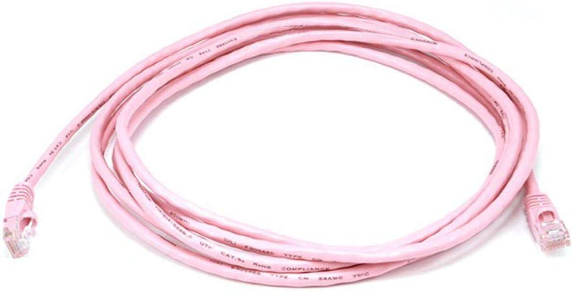 image:imageMonoprice Cat5e Ethernet Patch Cable Network Internet Cord RJ45 Stranded 350Mhz UTP Pure Bare Copper Wire 24AWG 5ft PurplePink