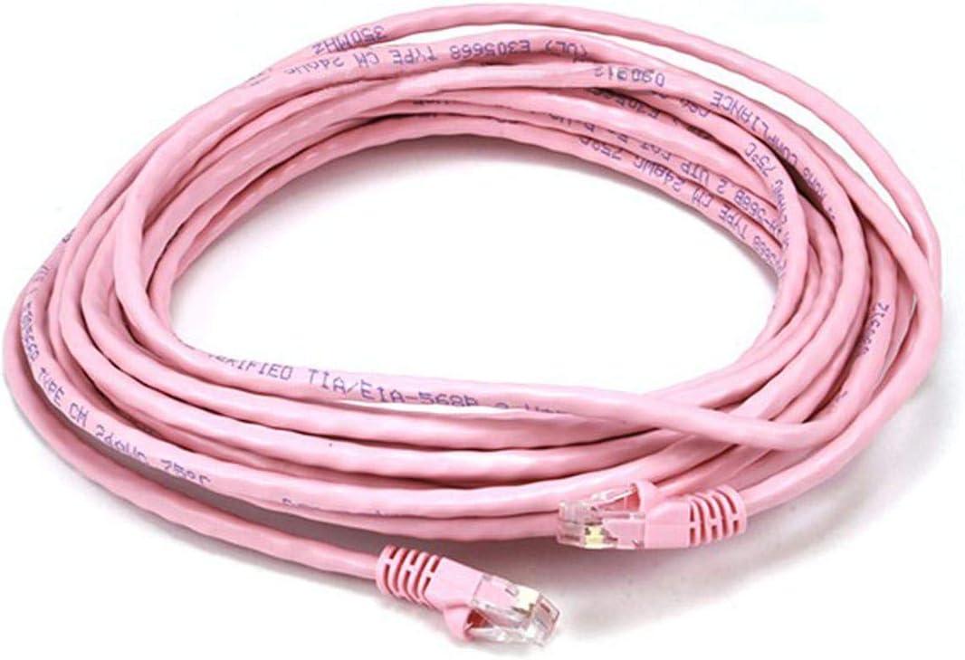 image:imageMonoprice Cat5e Ethernet Patch Cable Network Internet Cord RJ45 Stranded 350Mhz UTP Pure Bare Copper Wire 24AWG 5ft PurplePink