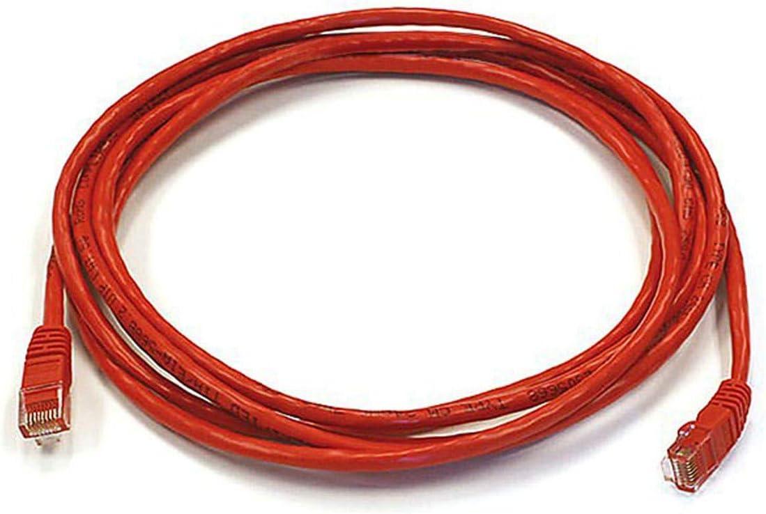image:imageMonoprice Cat5e Ethernet Patch Cable Network Internet Cord RJ45 Stranded 350Mhz UTP Pure Bare Copper Wire 24AWG 5ft PurpleRed