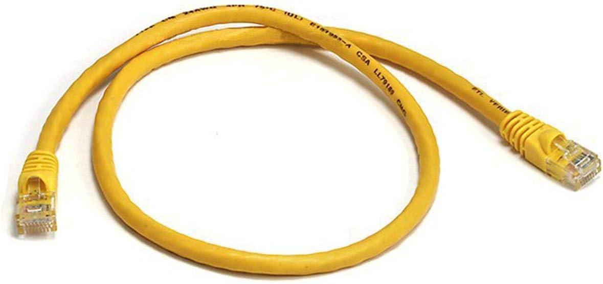 image:imageMonoprice Cat5e Ethernet Patch Cable Network Internet Cord RJ45 Stranded 350Mhz UTP Pure Bare Copper Wire 24AWG 5ft PurpleYellow