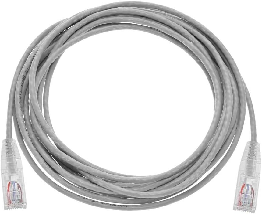 image:imageMonoprice Cat6 5ft Blue Component Level Patch Cable UTP 28AWG 550MHz Pure Bare Copper Snagless RJ45 SlimRun Series Ethernet CableGray