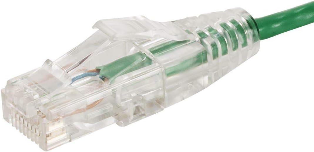 image:imageMonoprice Cat6 5ft Blue Component Level Patch Cable UTP 28AWG 550MHz Pure Bare Copper Snagless RJ45 SlimRun Series Ethernet CableGreen