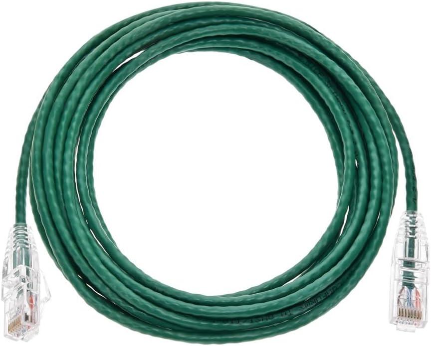 image:imageMonoprice Cat6 5ft Blue Component Level Patch Cable UTP 28AWG 550MHz Pure Bare Copper Snagless RJ45 SlimRun Series Ethernet CableGreen