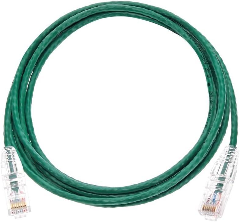 image:imageMonoprice Cat6 5ft Blue Component Level Patch Cable UTP 28AWG 550MHz Pure Bare Copper Snagless RJ45 SlimRun Series Ethernet CableGreen