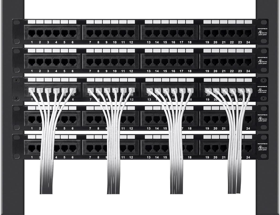 image:imageMonoprice Cat6 5ft Blue Component Level Patch Cable UTP 28AWG 550MHz Pure Bare Copper Snagless RJ45 SlimRun Series Ethernet CableYellow