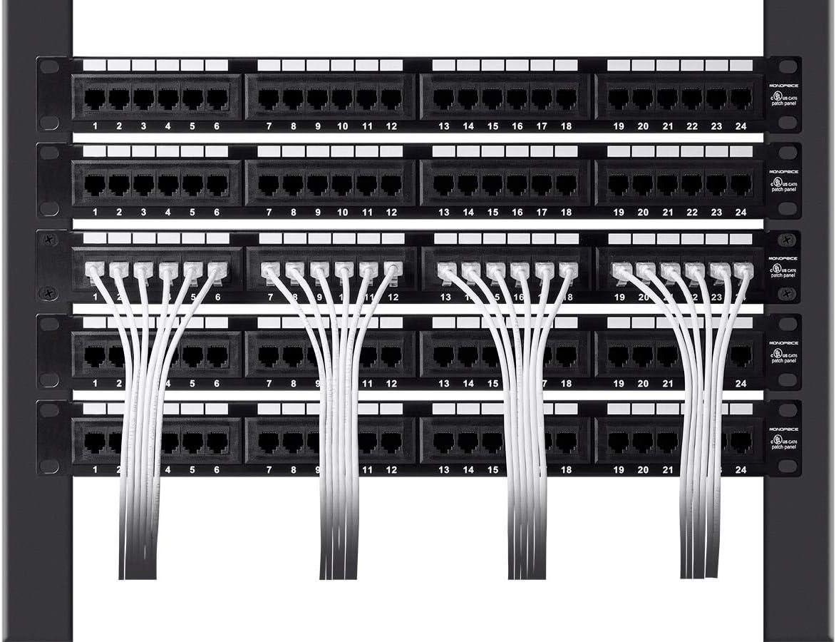 image:imageMonoprice Cat6 5ft Blue Component Level Patch Cable UTP 28AWG 550MHz Pure Bare Copper Snagless RJ45 SlimRun Series Ethernet CableYellow
