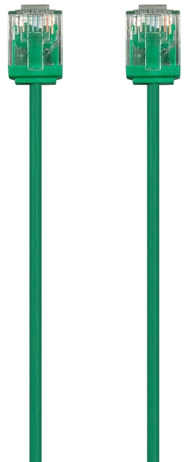 image:imageMonoprice Cat6 Ethernet Patch Cable Snagless 550MHz UTP 32AWG 2 Feet Blue Micro SlimRun SeriesGreen