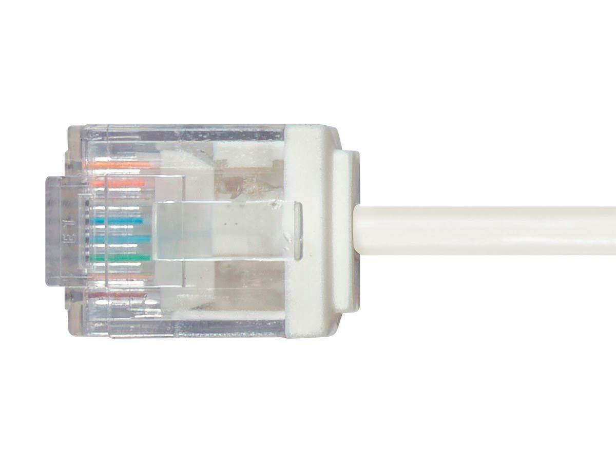 image:imageMonoprice Cat6 Ethernet Patch Cable Snagless 550MHz UTP 32AWG 2 Feet Blue Micro SlimRun SeriesWhite
