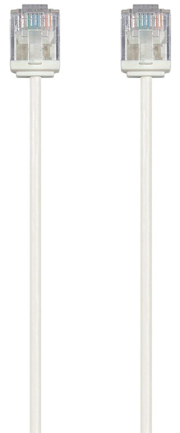 image:imageMonoprice Cat6 Ethernet Patch Cable Snagless 550MHz UTP 32AWG 2 Feet Blue Micro SlimRun SeriesWhite