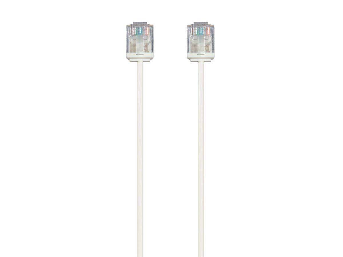 image:imageMonoprice Cat6 Ethernet Patch Cable Snagless 550MHz UTP 32AWG 2 Feet Blue Micro SlimRun SeriesWhite
