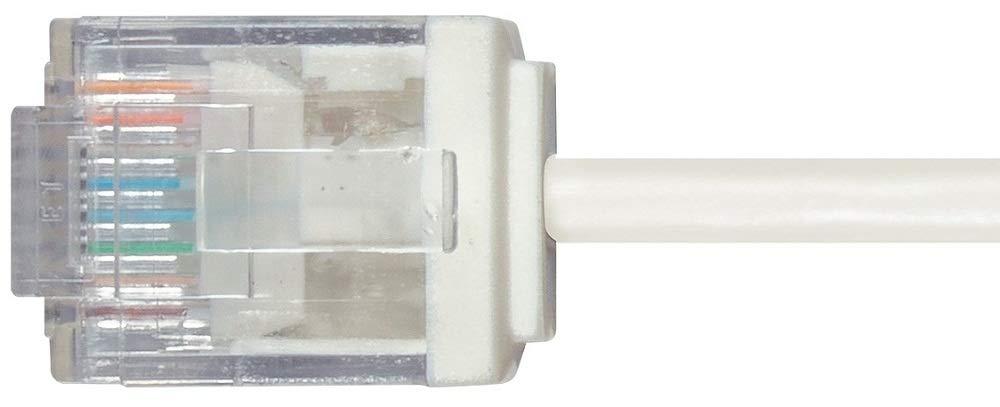 image:imageMonoprice Cat6 Ethernet Patch Cable Snagless 550MHz UTP 32AWG 2 Feet Blue Micro SlimRun SeriesWhite