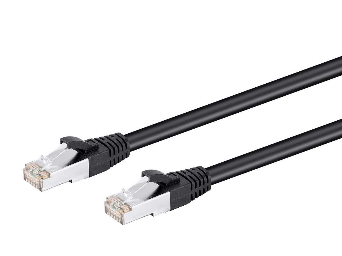 image:imageMonoprice Cat6 PoE Ethernet Patch Cable 10 Feet Black 600V Shielded RJ45 Solid 550MHz STP UFTP 24AWG5 Feet
