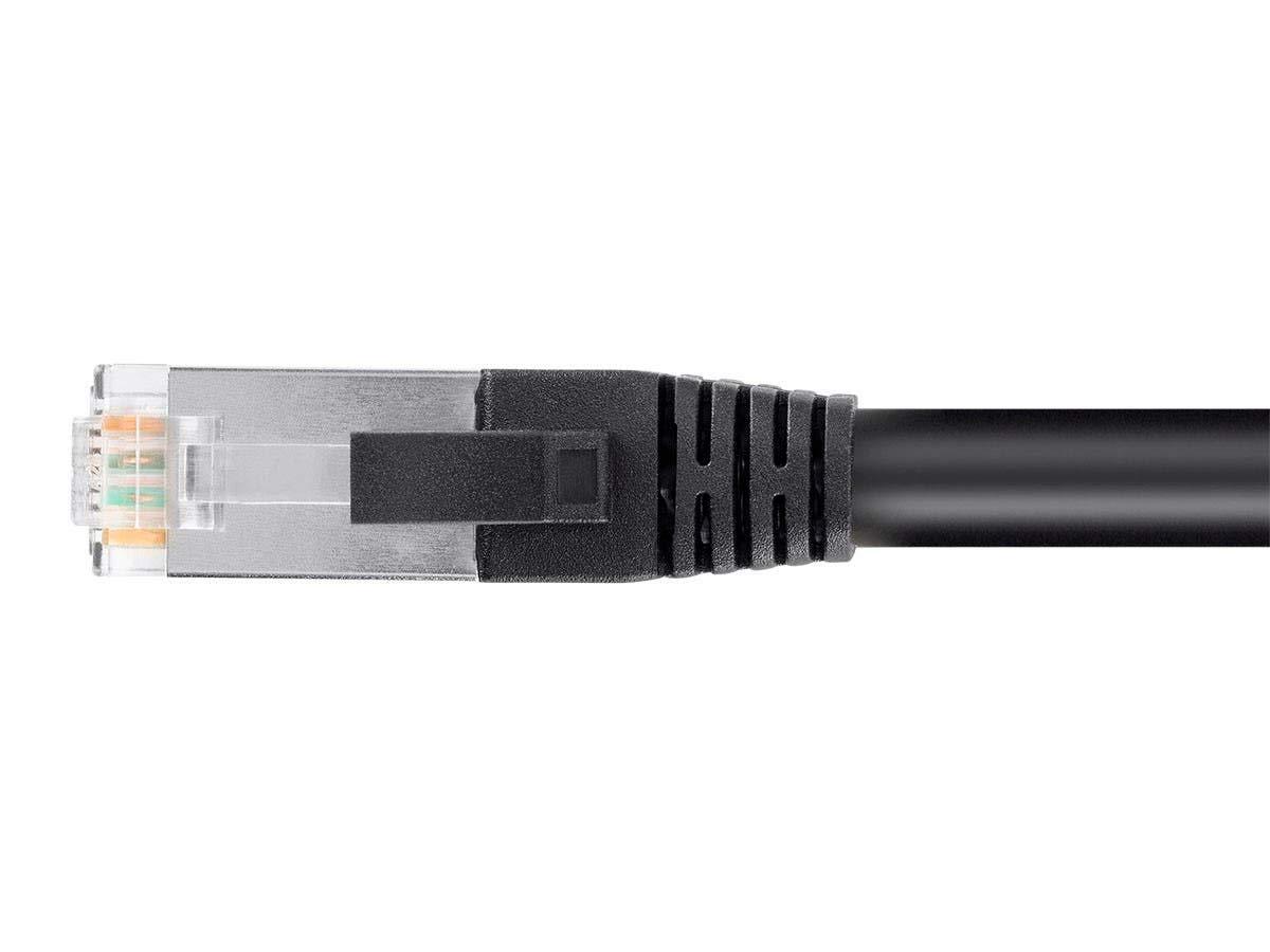 image:imageMonoprice Cat6 PoE Ethernet Patch Cable 10 Feet Black 600V Shielded RJ45 Solid 550MHz STP UFTP 24AWG7 Feet