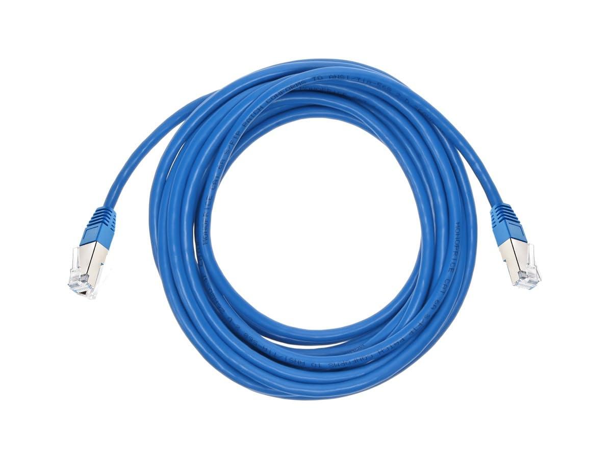 image:imageMonoprice Cat6A 1ft Blue Patch Cable Double Shielded SFTP 26AWG 10G Pure Bare Copper Molded RJ45 Entegrade Series Ethernet Cable20 Feet