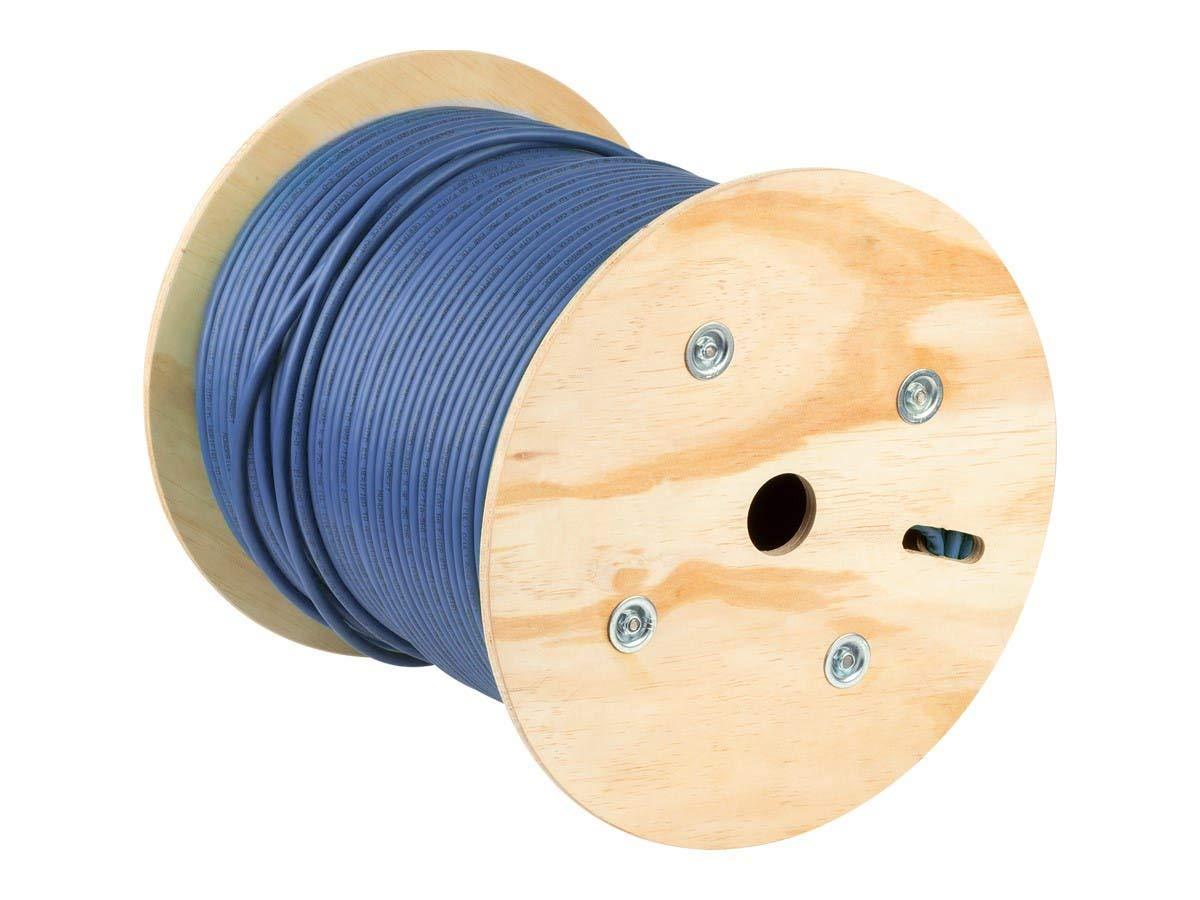 image:imageMonoprice Cat6A Ethernet Bulk Cable 500 Feet Yellow Solid 550Mhz FUTP CMR Riser Rated Pure Bare Copper Wire 10G 23AWG No Logo UL TAABlue