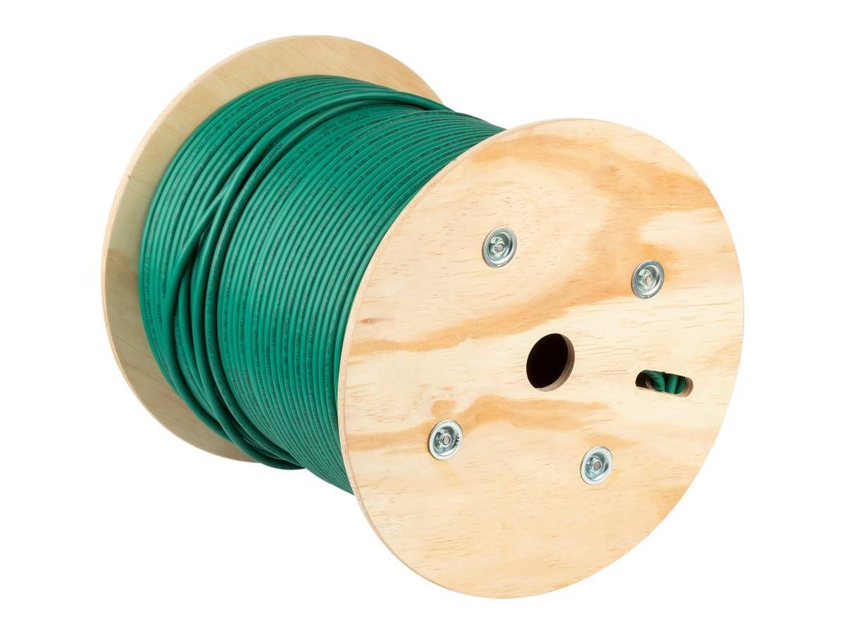 image:imageMonoprice Cat6A Ethernet Bulk Cable 500 Feet Yellow Solid 550Mhz FUTP CMR Riser Rated Pure Bare Copper Wire 10G 23AWG No Logo UL TAAGreen