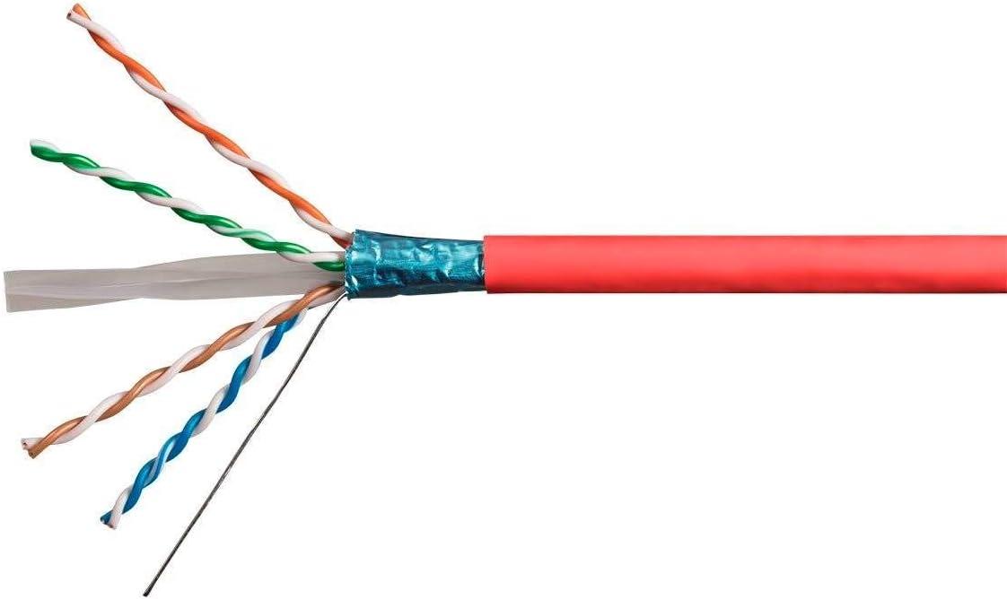 image:imageMonoprice Cat6A Ethernet Bulk Cable Network Internet Cord Solid 550Mhz FTP CMR Riser Rated Pure Bare Copper Wire 10G 23AWG No Logo 1000ft WhiteBlack