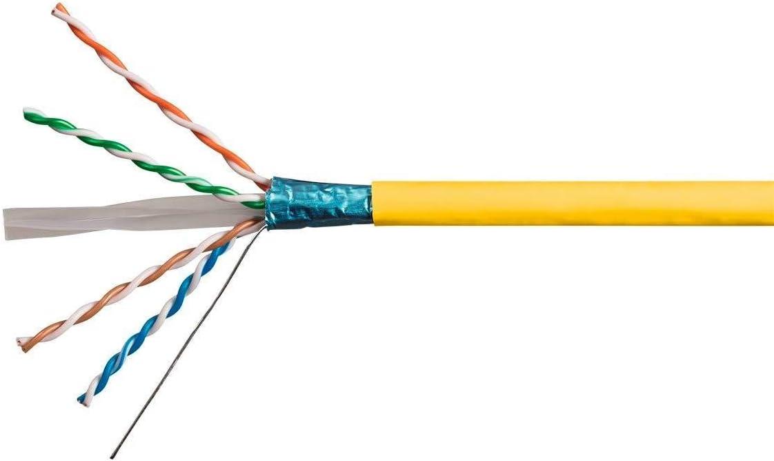 image:imageMonoprice Cat6A Ethernet Bulk Cable Network Internet Cord Solid 550Mhz FTP CMR Riser Rated Pure Bare Copper Wire 10G 23AWG No Logo 1000ft WhiteBlue
