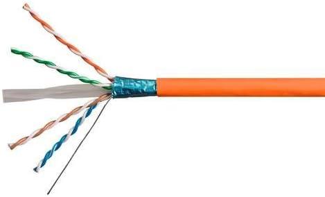 image:imageMonoprice Cat6A Ethernet Bulk Cable Network Internet Cord Solid 550Mhz FTP CMR Riser Rated Pure Bare Copper Wire 10G 23AWG No Logo 1000ft WhiteGreen