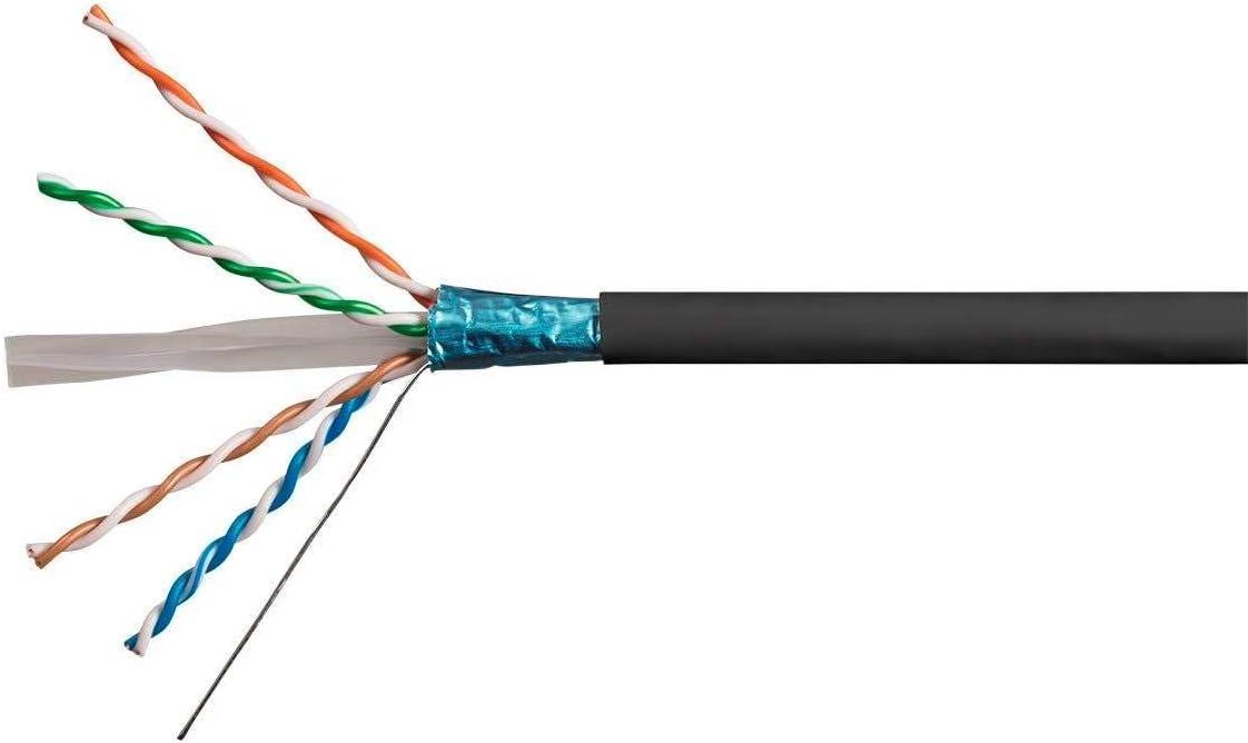image:imageMonoprice Cat6A Ethernet Bulk Cable Network Internet Cord Solid 550Mhz FTP CMR Riser Rated Pure Bare Copper Wire 10G 23AWG No Logo 1000ft WhiteRed