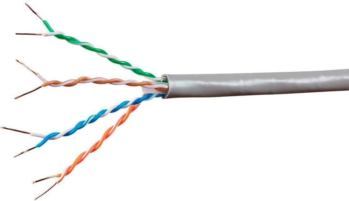 image:imageMonoprice Cat6A Ethernet Bulk Cable Network Internet Cord Solid 550Mhz FTP CMR Riser Rated Pure Bare Copper Wire 10G 23AWG No Logo 1000ft WhiteRed