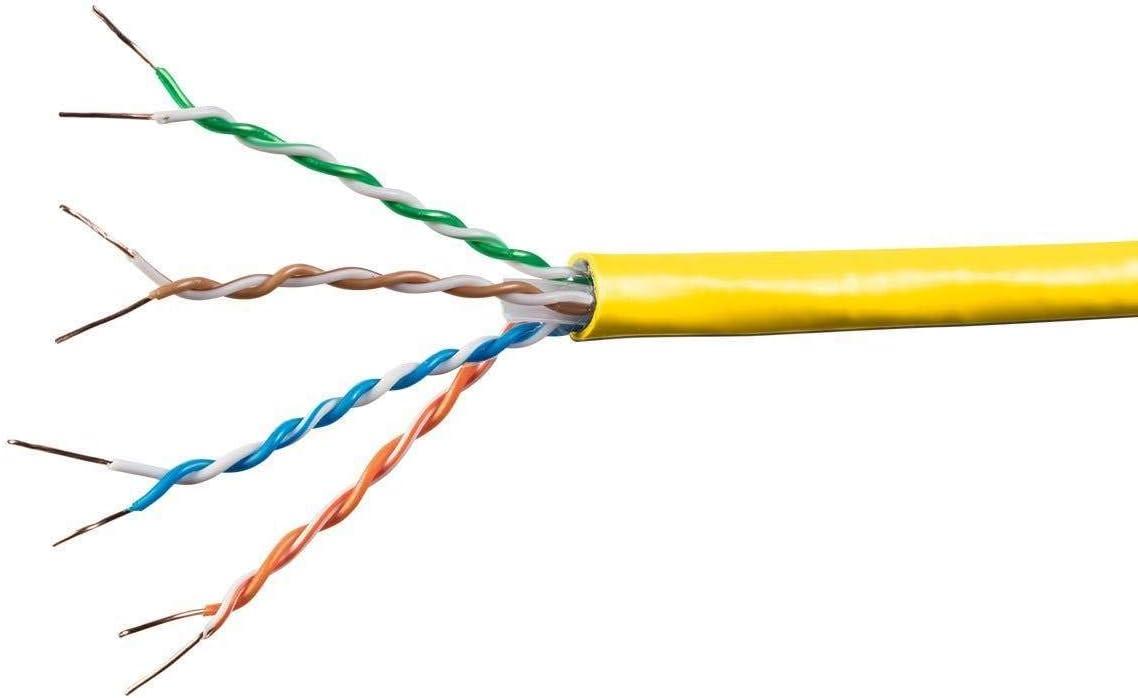 image:imageMonoprice Cat6A Ethernet Bulk Cable Network Internet Cord Solid 550Mhz FTP CMR Riser Rated Pure Bare Copper Wire 10G 23AWG No Logo 1000ft WhiteRed