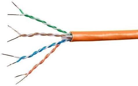 image:imageMonoprice Cat6A Ethernet Bulk Cable Network Internet Cord Solid 550Mhz FTP CMR Riser Rated Pure Bare Copper Wire 10G 23AWG No Logo 1000ft WhiteRed