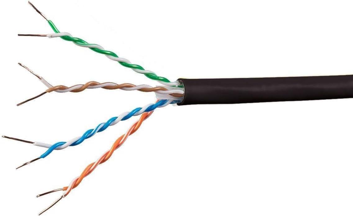 image:imageMonoprice Cat6A Ethernet Bulk Cable Network Internet Cord Solid 550Mhz FTP CMR Riser Rated Pure Bare Copper Wire 10G 23AWG No Logo 1000ft WhiteRed