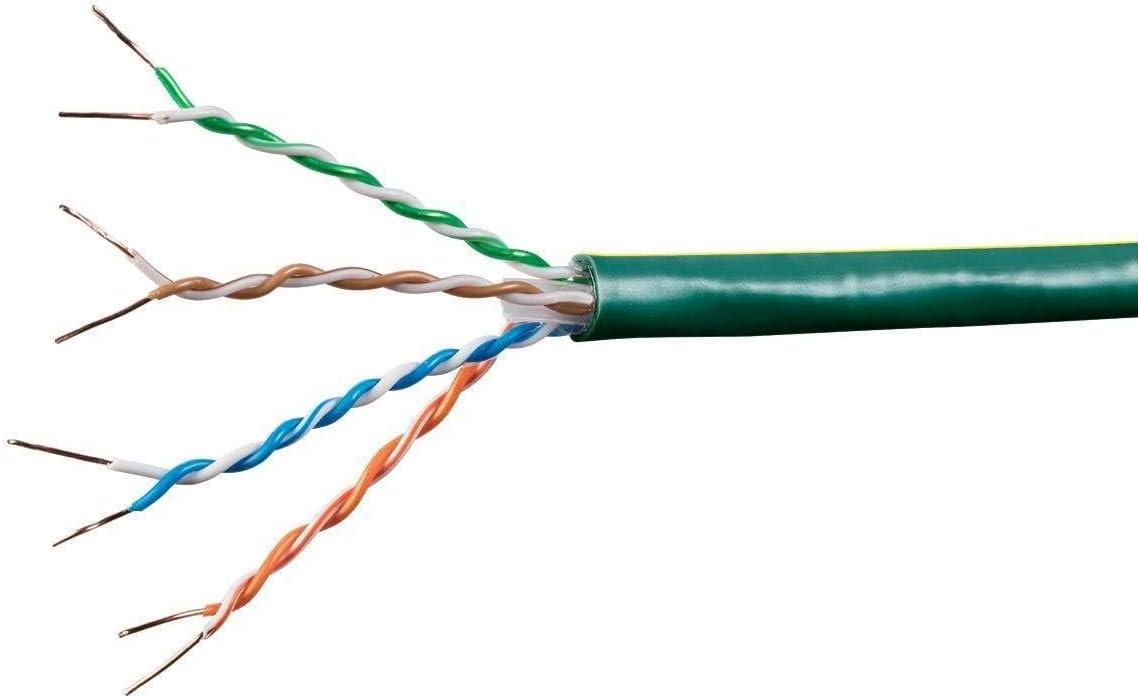 image:imageMonoprice Cat6A Ethernet Bulk Cable Network Internet Cord Solid 550Mhz FTP CMR Riser Rated Pure Bare Copper Wire 10G 23AWG No Logo 1000ft WhiteRed