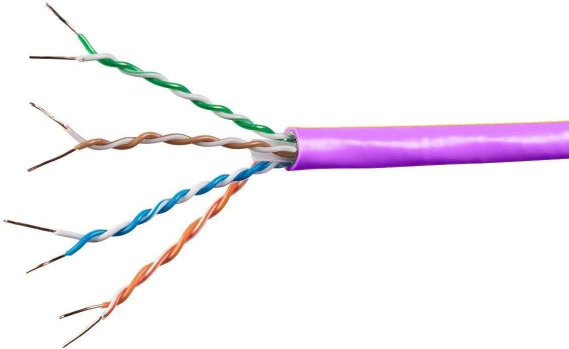 image:imageMonoprice Cat6A Ethernet Bulk Cable Network Internet Cord Solid 550Mhz FTP CMR Riser Rated Pure Bare Copper Wire 10G 23AWG No Logo 1000ft WhiteRed