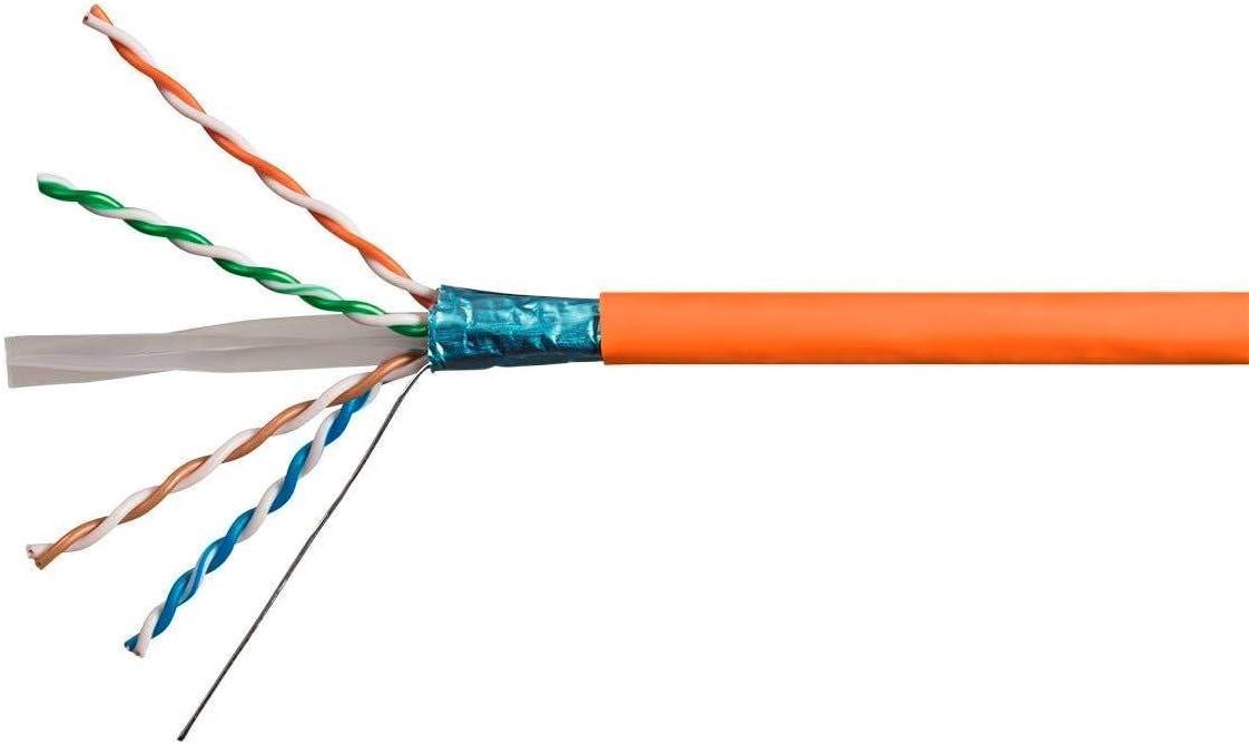 image:imageMonoprice Cat6A Ethernet Bulk Cable Network Internet Cord Solid 550Mhz FTP CMR Riser Rated Pure Bare Copper Wire 10G 23AWG No Logo 1000ft WhiteRed