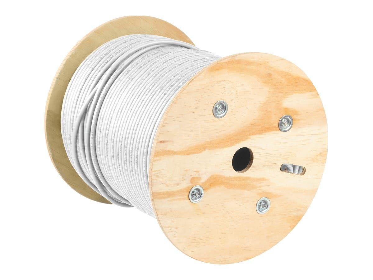 image:imageMonoprice Cat6A Ethernet Bulk Cable Solid 550Mhz FUTP CMR Riser Rated Pure Bare Copper Wire 10G 23AWG No Logo UL TAA 500 Feet BlackWhite