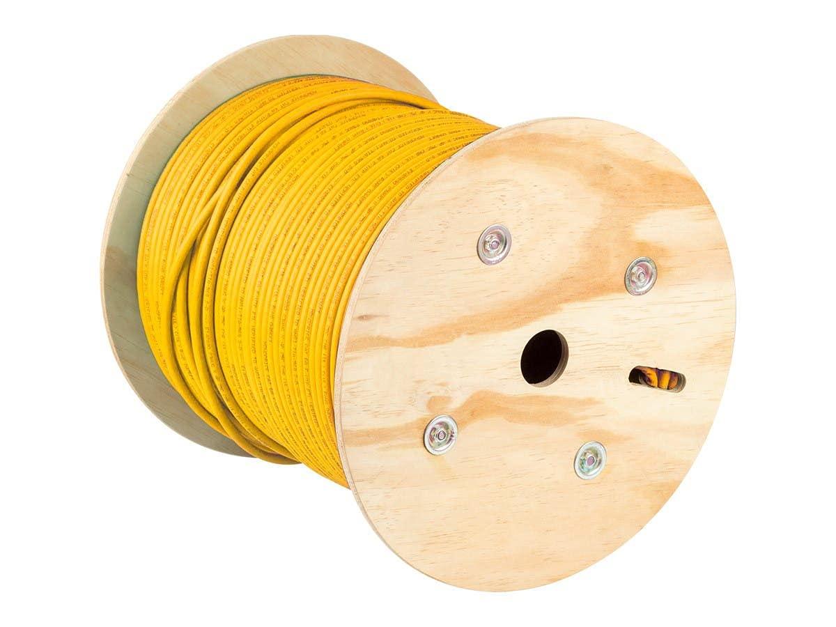 image:imageMonoprice Cat6A Ethernet Bulk Cable Solid 550Mhz FUTP CMR Riser Rated Pure Bare Copper Wire 10G 23AWG No Logo UL TAA 500 Feet BlackYellow