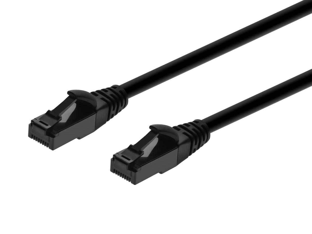 image:imageMonoprice Cat6A Flexible TPE Patch Cable 10 Feet Black UTP 24AWG 500MHz Pure Bare Copper Snagless RJ45 Ethernet Cable Flex Series2 Feet