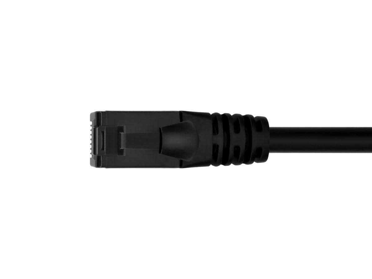 image:imageMonoprice Cat6A Flexible TPE Patch Cable 10 Feet Black UTP 24AWG 500MHz Pure Bare Copper Snagless RJ45 Ethernet Cable Flex Series2 Feet