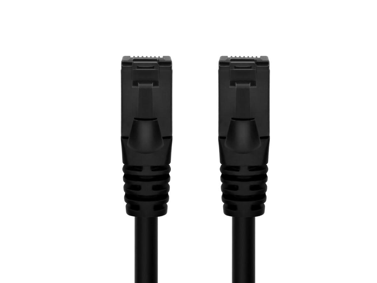 image:imageMonoprice Cat6A Flexible TPE Patch Cable 10 Feet Black UTP 24AWG 500MHz Pure Bare Copper Snagless RJ45 Ethernet Cable Flex Series7 Feet