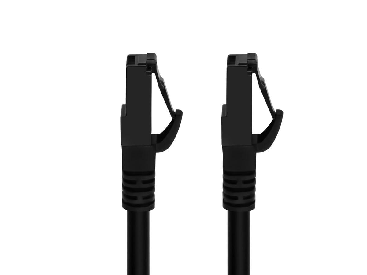 image:imageMonoprice Cat6A Flexible TPE Patch Cable 10 Feet Black UTP 24AWG 500MHz Pure Bare Copper Snagless RJ45 Ethernet Cable Flex Series7 Feet
