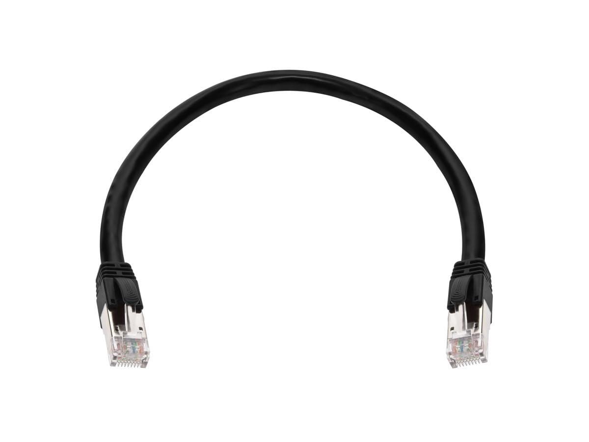 image:imageMonoprice Cat6A PoE Patch Cable 10 Feet Black 100W PoE IEEE 8023afatbt UTP 22AWG 500MHz Pure Bare Copper Shielded RJ45 Ethernet Cable1 Feet