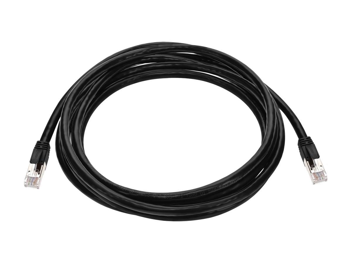 image:imageMonoprice Cat6A PoE Patch Cable 10 Feet Black 100W PoE IEEE 8023afatbt UTP 22AWG 500MHz Pure Bare Copper Shielded RJ45 Ethernet Cable10 Feet