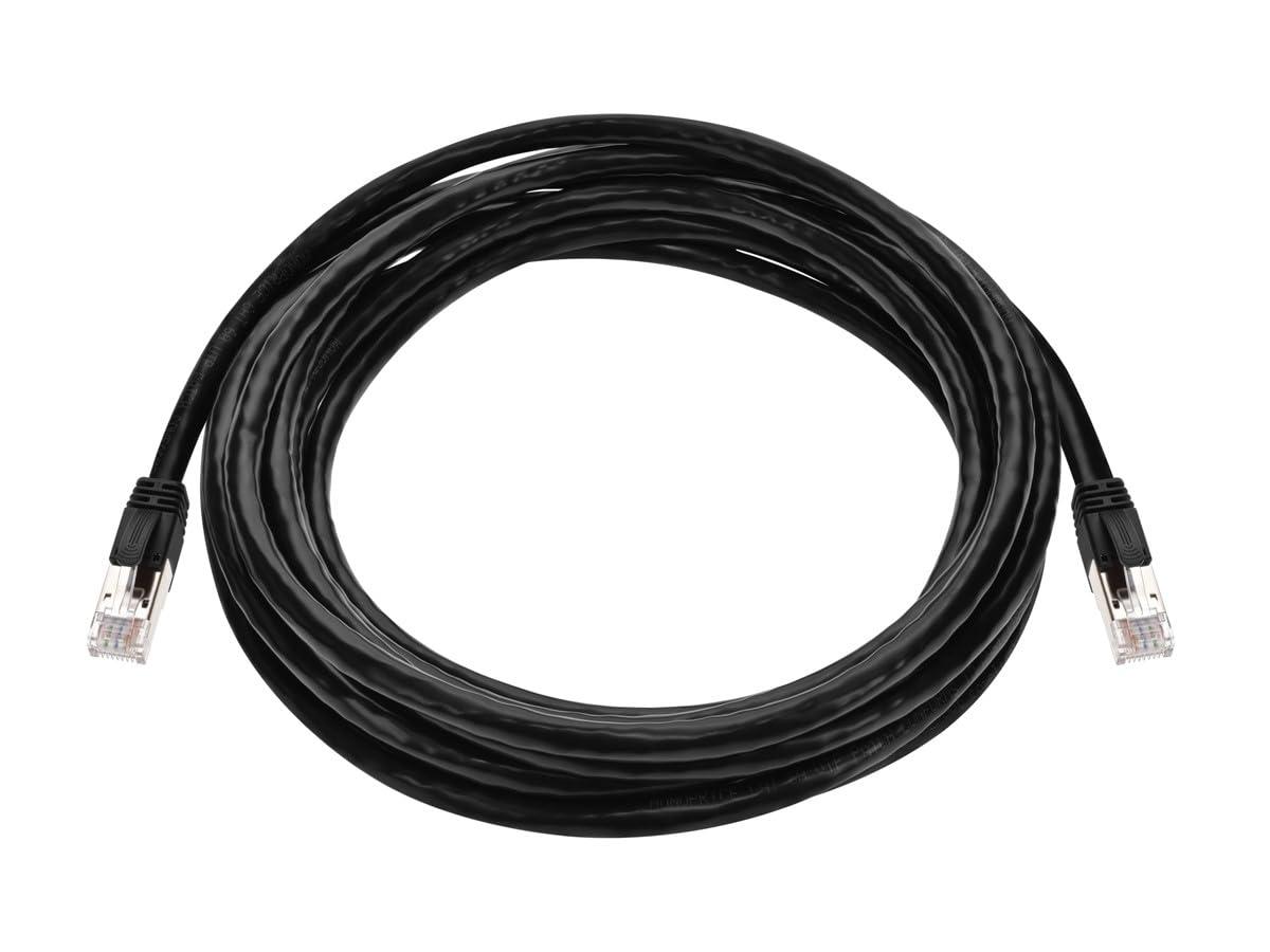 image:imageMonoprice Cat6A PoE Patch Cable 10 Feet Black 100W PoE IEEE 8023afatbt UTP 22AWG 500MHz Pure Bare Copper Shielded RJ45 Ethernet Cable15 Feet