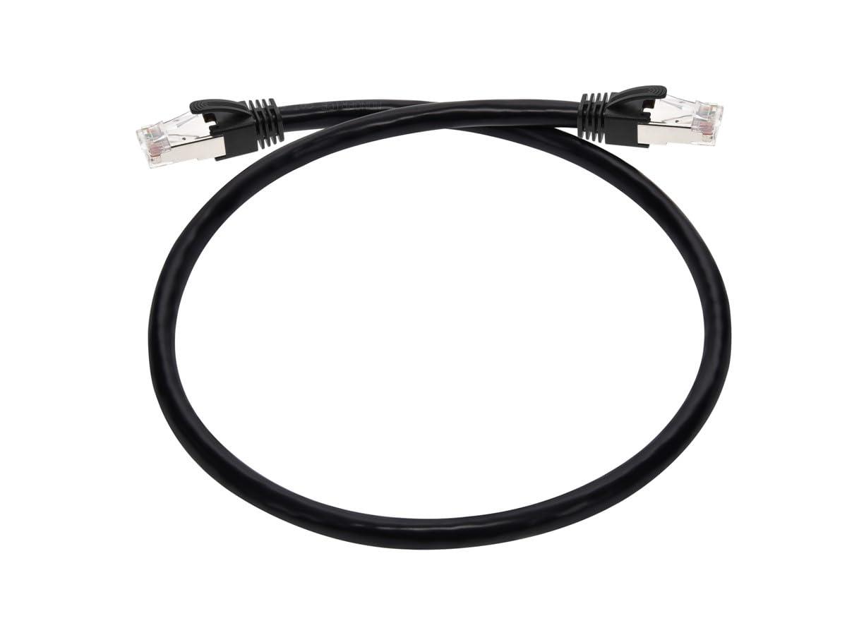 image:imageMonoprice Cat6A PoE Patch Cable 10 Feet Black 100W PoE IEEE 8023afatbt UTP 22AWG 500MHz Pure Bare Copper Shielded RJ45 Ethernet Cable2 Feet