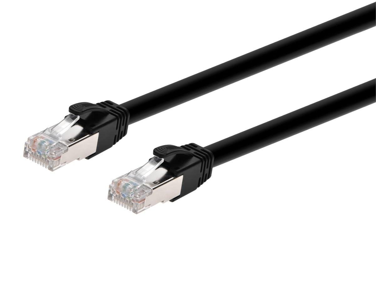 image:imageMonoprice Cat6A PoE Patch Cable 10 Feet Black 100W PoE IEEE 8023afatbt UTP 22AWG 500MHz Pure Bare Copper Shielded RJ45 Ethernet Cable3 Feet