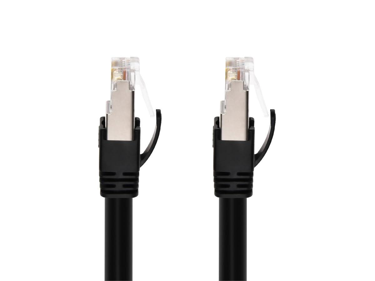 image:imageMonoprice Cat6A PoE Patch Cable 10 Feet Black 100W PoE IEEE 8023afatbt UTP 22AWG 500MHz Pure Bare Copper Shielded RJ45 Ethernet Cable5 Feet