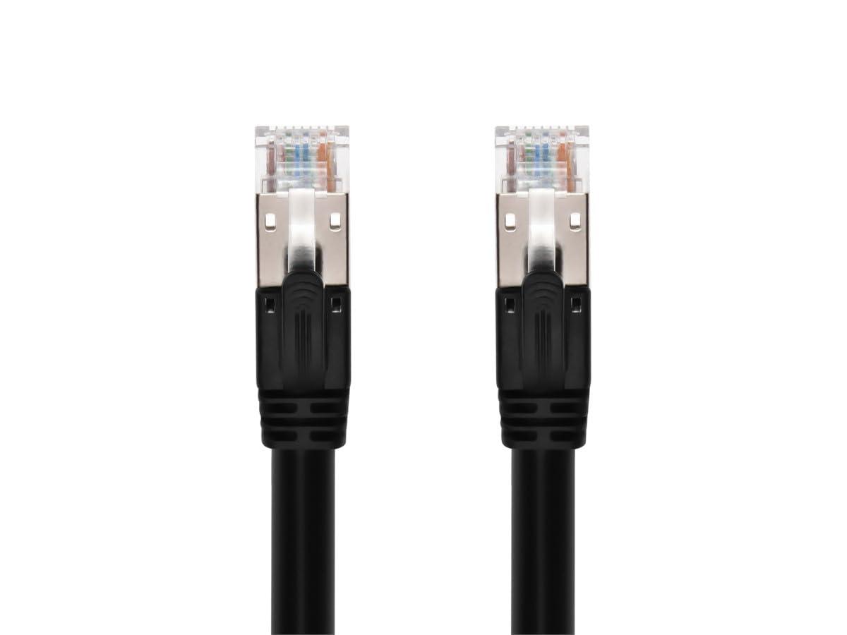 image:imageMonoprice Cat6A PoE Patch Cable 10 Feet Black 100W PoE IEEE 8023afatbt UTP 22AWG 500MHz Pure Bare Copper Shielded RJ45 Ethernet Cable7 Feet